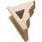 Ekena Millwork 8-in W x 18-in D x 22-in H Funston Trad Rough Cedar Woodgrain TimberThane Outlooker, Primed Tan OUTUR080X18X22FST04RCPR - alternate 5